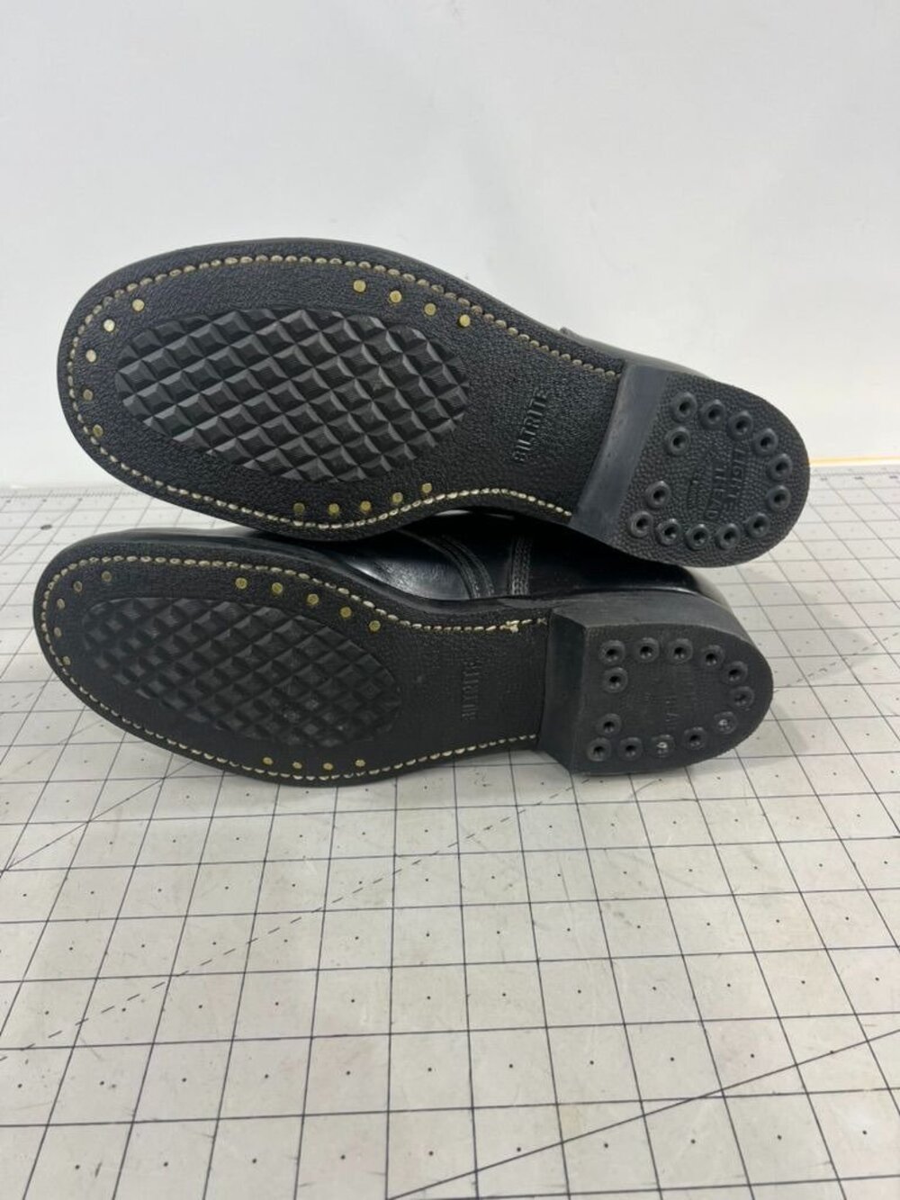 Black Leather Military Combat Flight Boots Zip/Lace Sz. 9 Vintage Vietnam Era - Picture 6 of 11